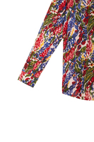 Multicoloured floral garden print shirt image