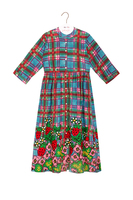 Wild strawberries embroidered checked shirtdress image