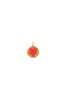 Red embroidered heart charm image