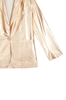Gold metallic blazer image