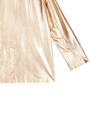 Gold metallic blazer image