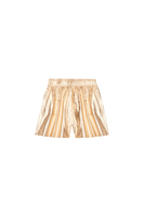 Gold metallic shorts image