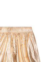 Gold metallic shorts image