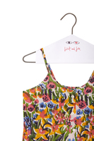 Multicoloured flower garden print strap dress image