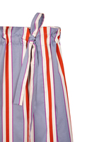 Mauve stripe print paperbag skirt image