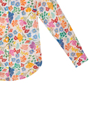 Camicia multicolore con stampa floreale mista image
