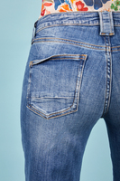 Low waist blue flare jeans image