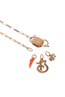 Chain necklace with good luck charms image