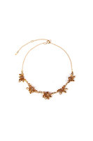 Honey sparkly flower necklace image