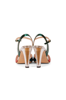 Multicolour metallic leather sandals image
