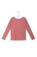 Garnet red striped long sleeve t-shirt image