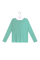 Emerald green striped long sleeve t-shirt image