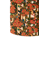 Camicia con stampa a fiori e forme multicolore image