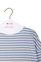 Dusty blue striped long sleeve t-shirt image