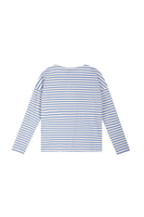 Dusty blue striped long sleeve t-shirt image