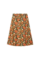 Multicoloured flowers and shapes print skirt image