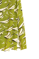 Grass green sailboat print shirtdress image