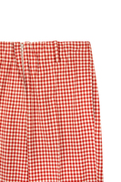 Rust and ivory gingham trousers image