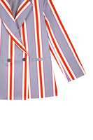 Mauve stripe print blazer image