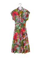 Multicoloured tropical flower print dress image