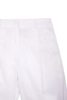 White pleated trousers image