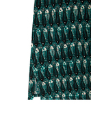 Emerald green sardine print shirt image