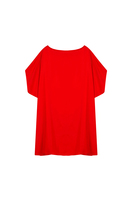 Scarlet red tunic dress image