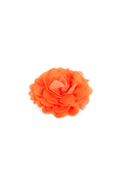 Spilla in tessuto a fiore arancio Papaya image