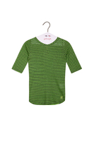 Bright green striped t-shirt image