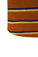 Dark ochre tricolor striped t-shirt image