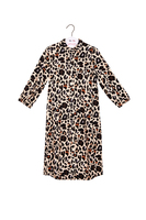 Beige leopard print shirtdress image