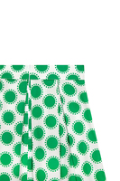 Emerald green polka dot print skirt image
