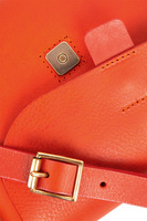 Carrot orange leather bag image