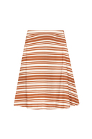 Camel and white striped skirt image