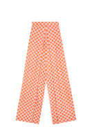 Blush pink and orange polka dot jumpsuit image
