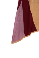 Multicoloured diagonal stripe lurex asymmetrical dress image