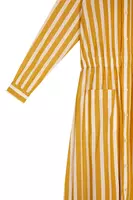 Oil and white striped shirtdress image