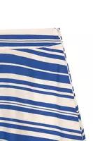 Royal blue and white striped skirt image