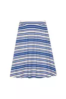 Royal blue and white striped skirt image