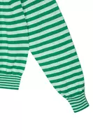 Acqua and emerald green stripe sweater image
