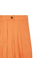 Pantaloni palazzo arancio melone con pince image