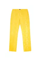 Pantaloni jacquard giallo sole image