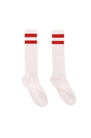 White and Red College Socks image