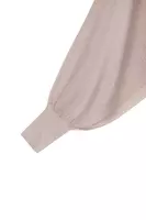 Poncho corto in maglia argentata image