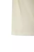 White crepe de chine draped tank top  image