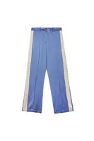 Periwinkle blue satin trousers  image
