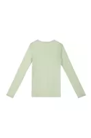 Pale mint green long sleeved t-shirt  image
