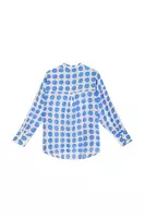 Blue polka dot print shirt  image