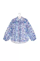 Blurred floral print blouse  image