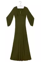 Khaki green gown  image